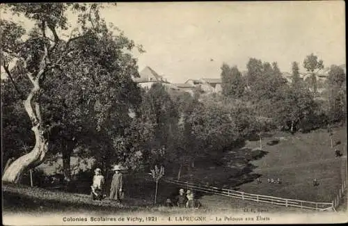 Ak Laprugne Allier, La Pelouse aux Ébats