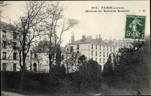 Ak Paris XVI., Maison de Retraite Rossini