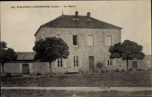 Ak St. Forgeaux l'Espinasse Loire, La Mairie