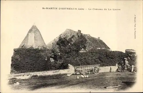 Ak St. Martin d'Estréaux Loire, Le Chateau de la Lierre