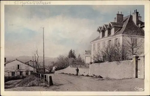 Ak St. Martin d'Estréaux Loire, Le Saut Route de St. Bonnet des Quarts