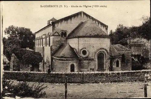 Ak St. Généroux Deux-Sèvres, Abside de l'Église