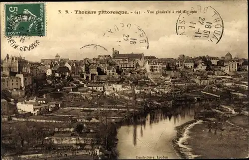 Ak Thouars Deux-Sèvres, Vue générale à vol d'oiseau