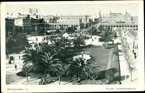 Ak Montevideo Uruguay, Plaza Independencia