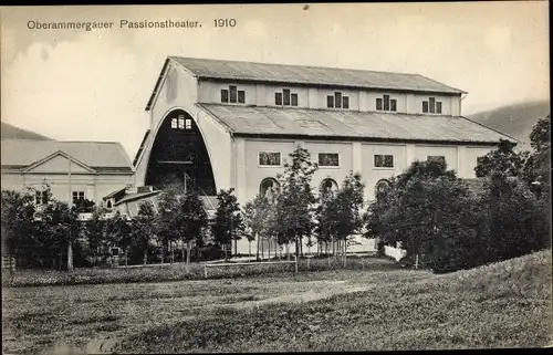 Ak Oberammergau in Oberbayern, Passionstheater 1910