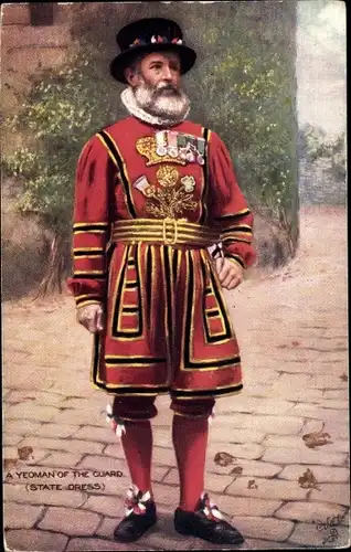 Künstler Ak Yeoman of the guard, State dress, Portrait