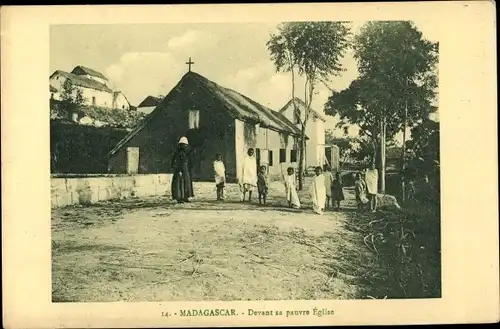 Ak Madagaskar, Devant sa pauvre Eglise, enfant, missionaire