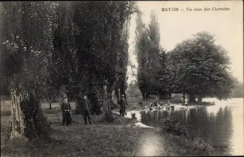 Ak Bayon Lothringen Meurthe et Moselle, Un coin des Charades