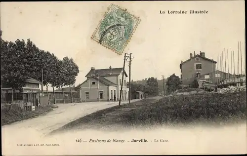 Ak Jarville-la-Malgrange Lothringen Meurthe et Moselle, La Gare