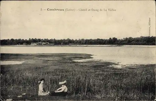 Ak Combreux Loiret, Chenil et Etang de La Vallee