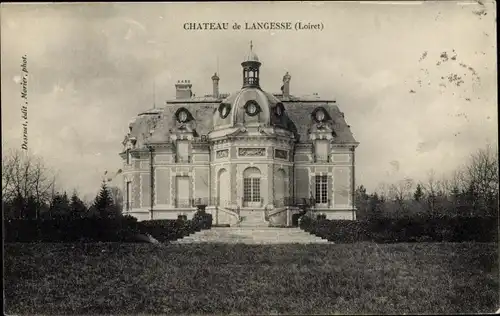 Ak Langesse Loiret, Chateau de Langesse