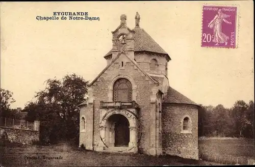 Ak Eygurande Corrèze, Chapelle de Notre Dame