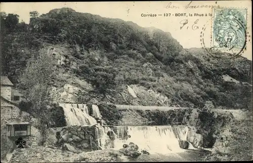 Ak Bort Corrèze, la Rhue a la cascade