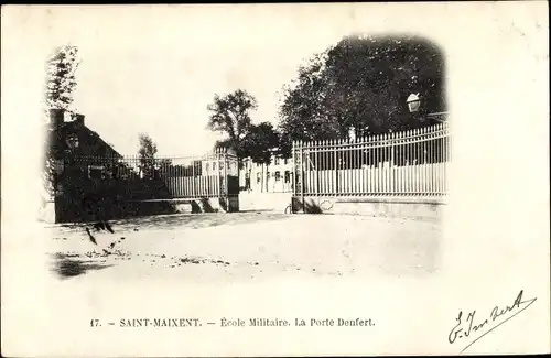 Ak St. Maixent Deux-Sèvres, École Militaire, Porte Denfert