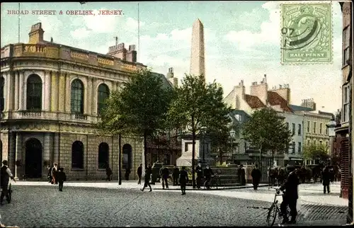 Ak Jersey Kanalinseln, Broad Street, Obelisk