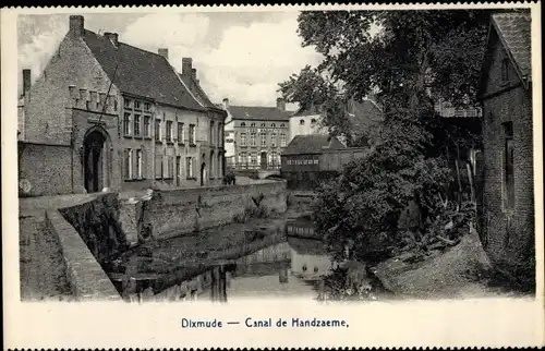 Ak Diksmuide Dixmude Westflandern, Canal de Handzaeme