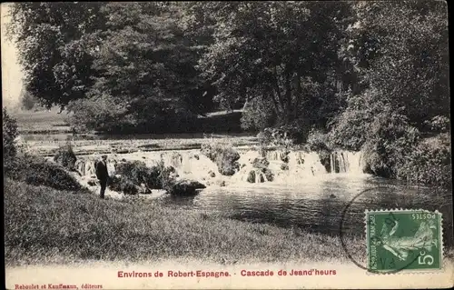 Ak Robert Espagne environs Lothringen Meuse, Cascade de Jeand'heurs