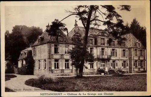 Ak Nettancourt Lothringen Meuse, Chateau de la Grange aux Champs