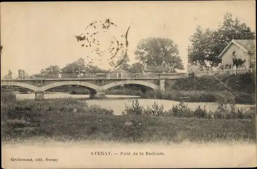 Ak Stenay Lothringen Meuse, Pont de la Redoute, Brücke