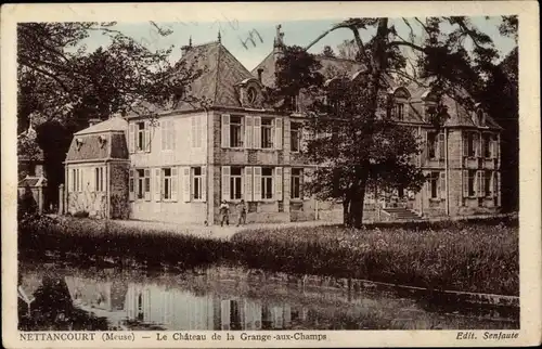 Ak Nettancourt Lothringen Meuse, Le Chateau de la Grange aux Champs