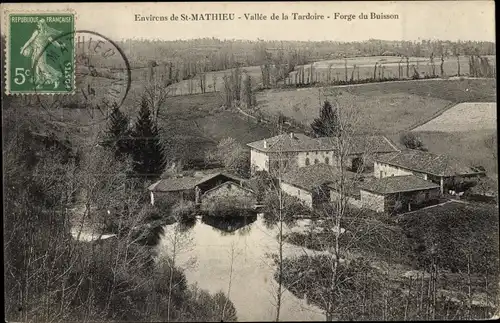Ak St. Mathieu environs Haute Vienne, Vallee de la Tardoire, Forge du Buisson