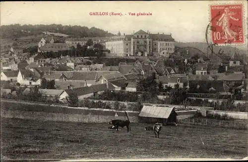 Ak Gaillon Eure, Vue generale