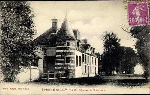 Ak Gaillon Eure, Chateau de Beauchesne