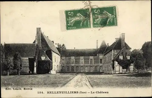 Ak Hellenvilliers Eure, Le Chateau