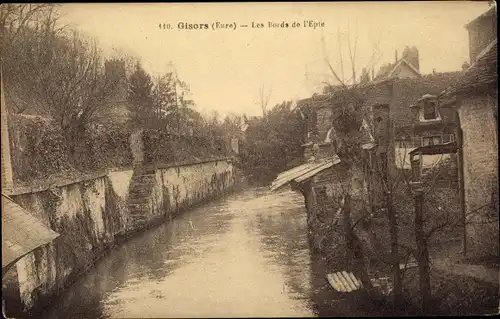 Ak Gisors Eure, Les Bords de l'Epte