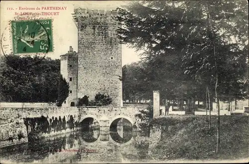 Ak St. Loup sur Thouet Deux-Sèvres, Donjon, Chateau