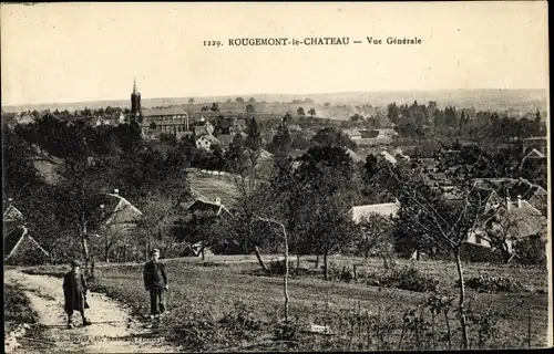 Ak Rougemont le Chateau Territoire de Belfort, Vue générale