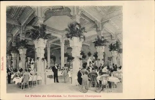Ak Lesparre Médoc Gironde, Le Palais du Costume, Le Restaurant Champeaux