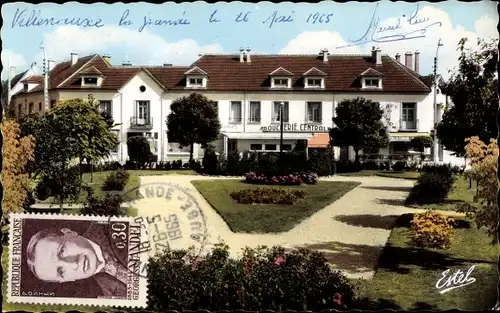 Ak Villenauxe la Grande Aube, Le Square, Place G. Clémenceau