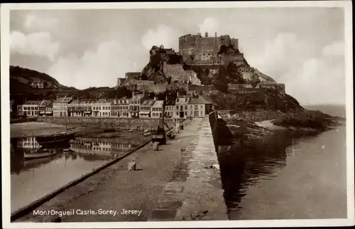 Ak Gorey Saint Martin Jersey Kanalinseln, Mont Orgueil Castle