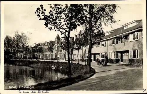 Ak Goes Zeeland Niederlande, Oostsingel, Straßenpartie, Häuser