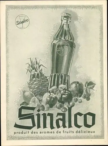 Künstler Ak Sinalco, produit des aromes de fruits délicieux, Limonade, Reklame