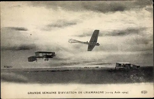 Ak Grande Semaine d'Aviation de Champagne, 22-29 Aout 1909, Flugpioniere