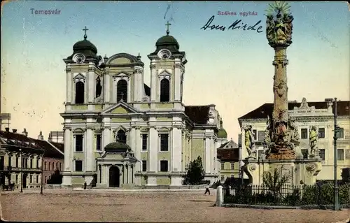 Ak Temesvár Timișoara Temeswar Rumänien, Szekes egyhaz