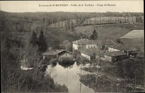 Ak St. Mathieu environs Haute Vienne, Vallee de la Tardoire, Forge du Buisson