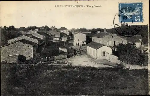 Ak Saint Symphorien Haute Vienne, Vue Generale, Blick auf den Ort