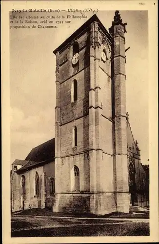 Ak Ivry la Bataille Eure, L'Eglise