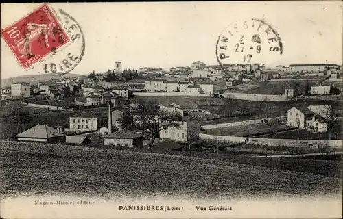 Ak Panissières Loire, Vue générale