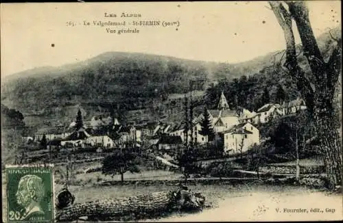 Ak Saint-Firmin Hautes-Alpes, Le Valgodemard, Vue générale