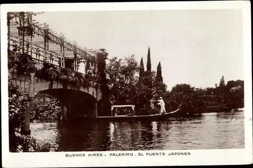 Ak Buenos Aires Argentinien, Palermo, El Puente Japones