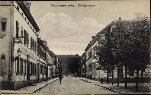 Ak Germersheim in Rheinland Pfalz, Königstraße