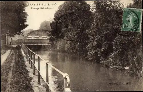 Ak Bray et Lu Val d'Oise, Passage Saint Louis