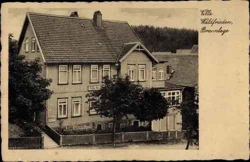 Ak Braunlage im Oberharz, Villa Waldfrieden