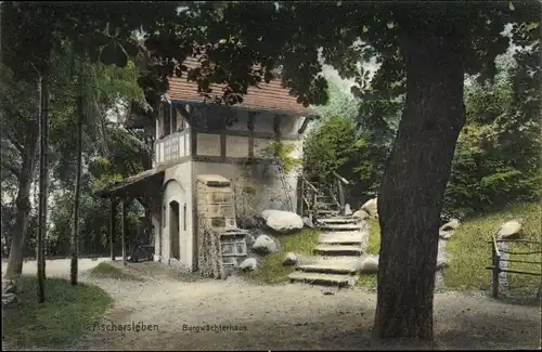 Ak Aschersleben in Sachsen Anhalt, Bergwächterhaus
