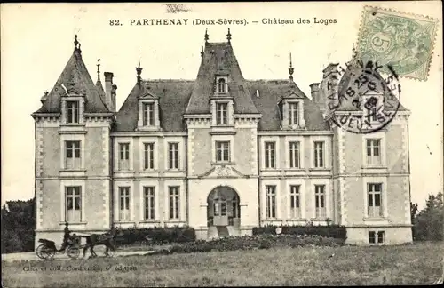 Ak Parthenay Deux-Sèvres, Chateau des Loges