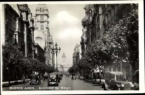 Ak Buenos Aires Argentinien, Avenida de Mayo